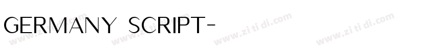 Germany Script字体转换